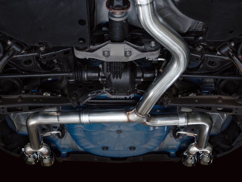 AWE Tuning 2022+ VB Subaru WRX Track Edition Exhaust - Chrome Silver Tips - Black Ops Auto Works