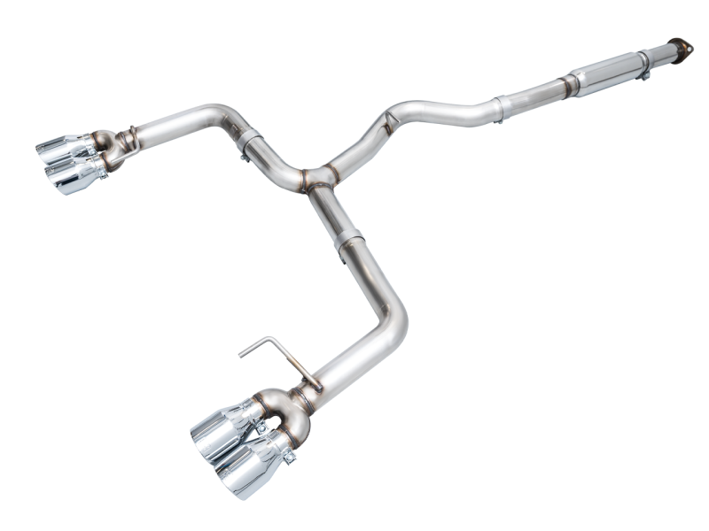AWE Tuning 2022+ VB Subaru WRX Track Edition Exhaust - Chrome Silver Tips - Black Ops Auto Works
