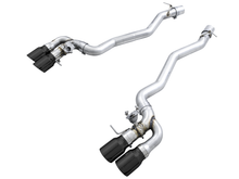 Load image into Gallery viewer, AWE Tuning 18-19 BMW M5 (F90) 4.4T AWD Cat-back Exhaust - Track Edition (Diamond Black Tips) - Black Ops Auto Works