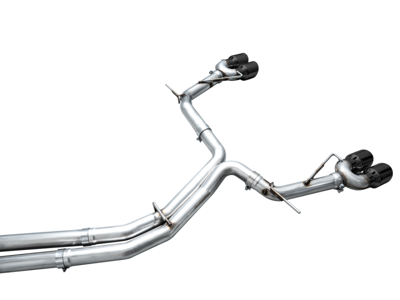 AWE Tuning 19-23 Audi C8 S6/S7 2.9T V6 AWD Track Edition Exhaust - Diamond Black Tips - Black Ops Auto Works