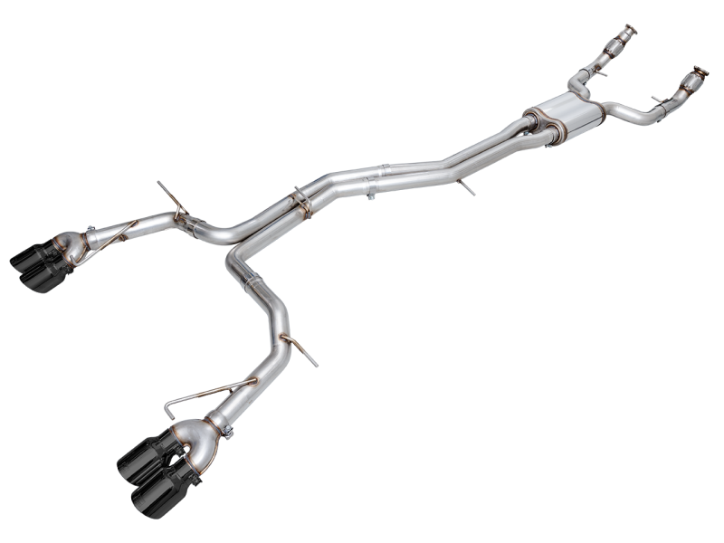 AWE Tuning 19-23 Audi C8 S6/S7 2.9T V6 AWD Track Edition Exhaust - Diamond Black Tips - Black Ops Auto Works