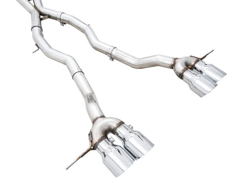 AWE Track Edition Catback Exhaust for BMW G8X M3/M4 - Chrome Silver Tips - Black Ops Auto Works