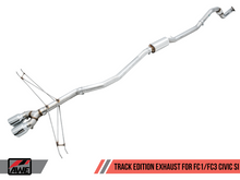 Load image into Gallery viewer, AWE Tuning 2016+ Honda Civic Si Track Edition Exhaust w/Front Pipe &amp; Triple Chrome Silver Tips - Black Ops Auto Works