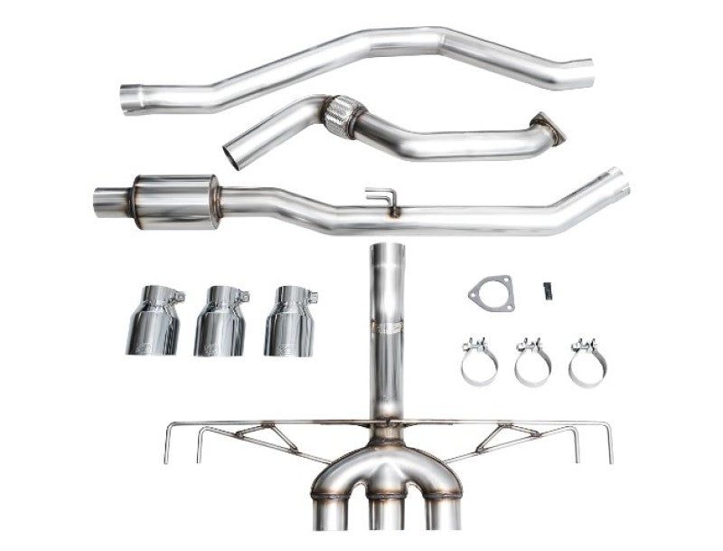 AWE Tuning 2023 Honda Civic Type R FL5 Track Edition Exhaust w/ Triple Chrome Silver Tips - Black Ops Auto Works