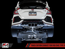 Load image into Gallery viewer, AWE Tuning 2017+ Honda Civic Type R Track Edition Exhaust w/Front Pipe &amp; Triple Diamond Black Tips - Black Ops Auto Works