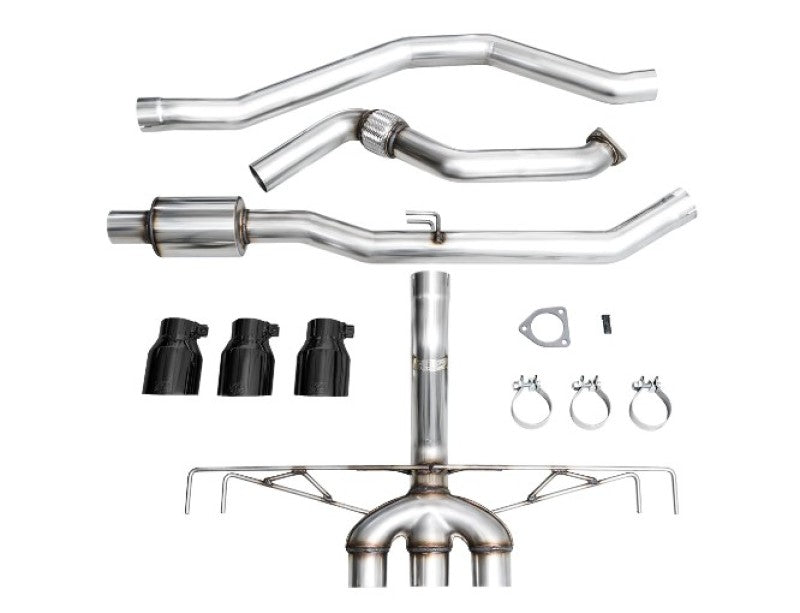 AWE Tuning 2023 Honda Civic Type R FL5 Track Edition Exhaust w/ Triple Diamond Black Tips - Black Ops Auto Works