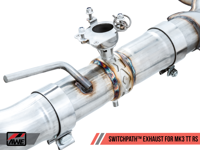 AWE Tuning 18-19 Audi TT RS 2.5L Turbo Coupe 8S/MK3 SwitchPath Exhaust w/Diamond Black RS-Style Tips - Black Ops Auto Works