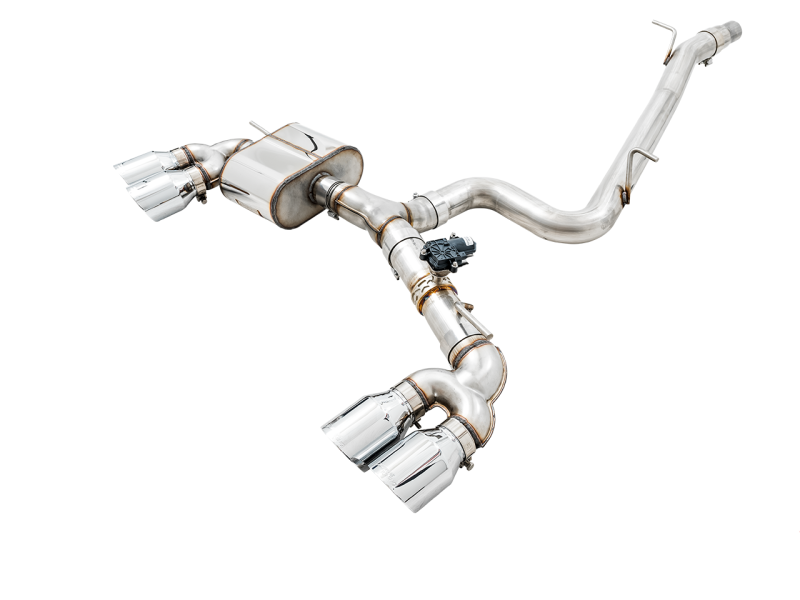AWE Tuning Mk7 Golf R SwitchPath Exhaust w/Chrome Silver Tips 102mm - Black Ops Auto Works