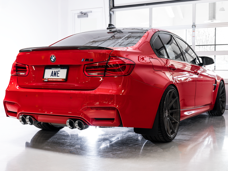 AWE Tuning BMW F8X M3/M4 SwitchPath Catback Exhaust - Chrome Silver Tips - Black Ops Auto Works