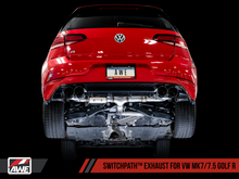 Load image into Gallery viewer, AWE Tuning MK7.5 Golf R SwitchPath Exhaust w/Diamond Black Tips 102mm - Black Ops Auto Works