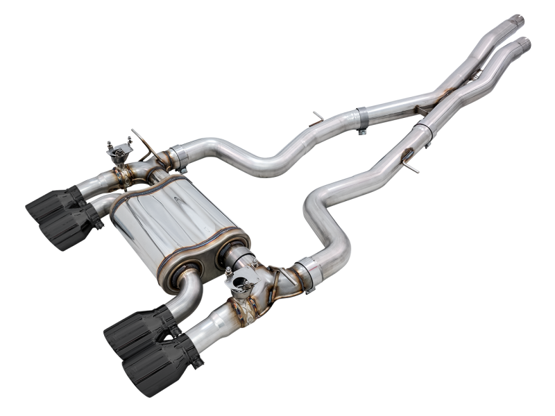 AWE Tuning BMW F8X M3/M4 SwitchPath Catback Exhaust - Diamond Black Tips - Black Ops Auto Works
