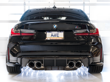 Load image into Gallery viewer, AWE SwitchPath Catback Exhaust for BMW G8X M3/M4 - Chrome Silver Tips - Black Ops Auto Works