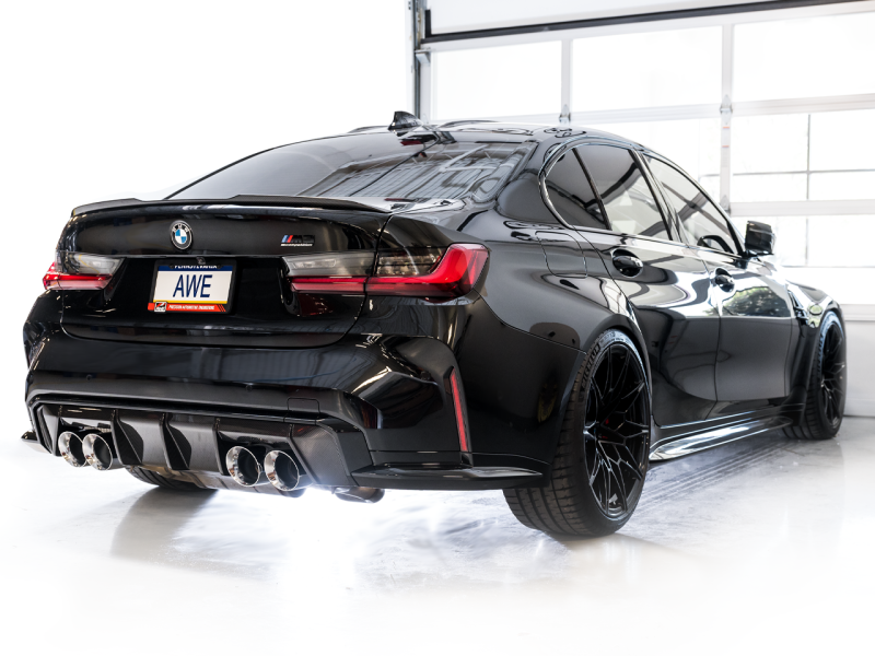 AWE SwitchPath Catback Exhaust for BMW G8X M3/M4 - Chrome Silver Tips - Black Ops Auto Works