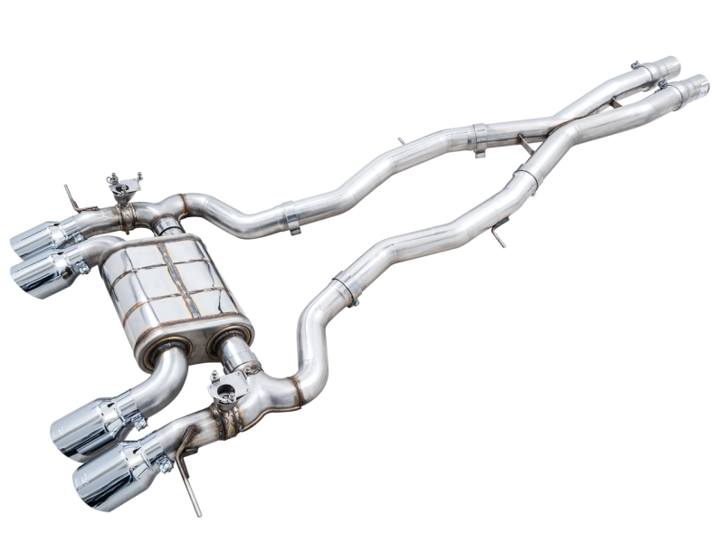 AWE SwitchPath Catback Exhaust for BMW G8X M3/M4 - Chrome Silver Tips - Black Ops Auto Works