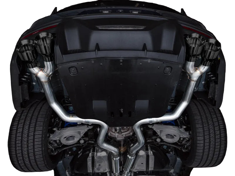 Ford Mustang Dark Horse exhaust system - Mounted