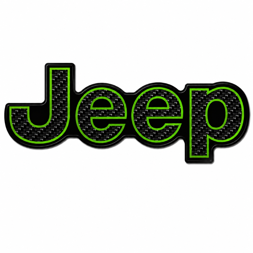 RBDCFJTB Carbon Fiber Jeep Trunk Badge 2011-2022 Grand Cherokee