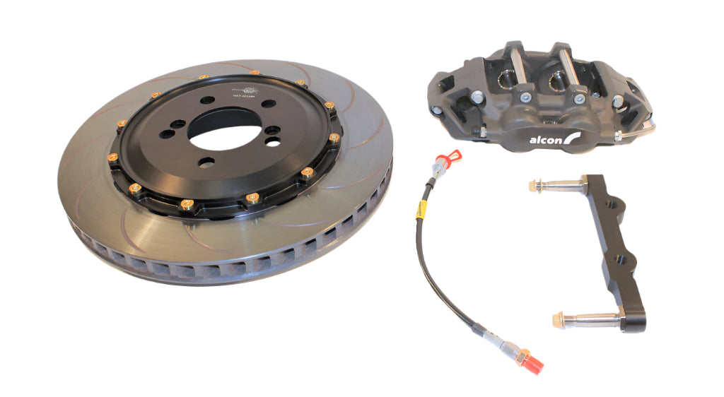 -Alcon BMW F8X 4 Piston 355x28mm Rear Race Kit - Anodized-Big Brake Kits-Alcon