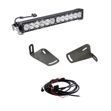 Load image into Gallery viewer, Baja Designs OnX6+ 20-inch LED light bar bumper kit installed on a 2021+ RAM 1500 TRX, providing high-output forward lighting for off-road and nighttime driving.