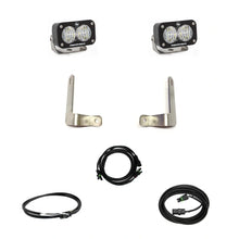 Load image into Gallery viewer, Baja Designs S2 dual reverse LED light kit designed for 2021+ RAM 1500 TRX. Includes two high-output LED pods, mounting brackets, and wiring for factory-style reverse lighting.