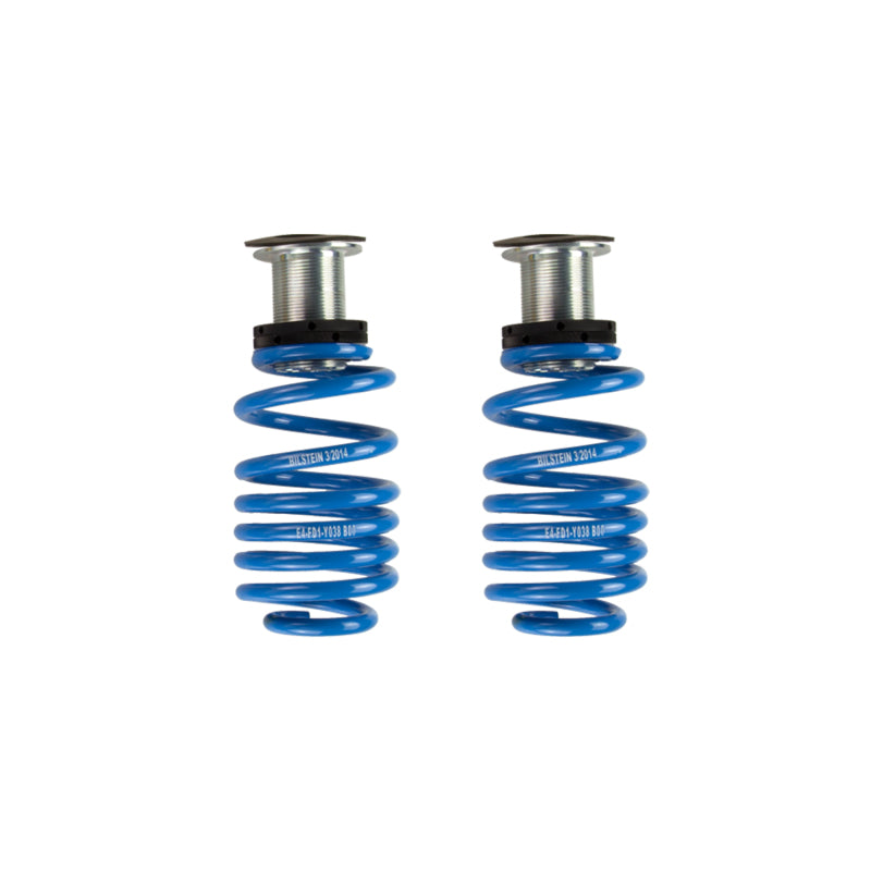Components of the Bilstein B16 (PSS10) suspension kit for 2016-2023 Audi TT Quattro, including coilovers, springs, shocks, wrenches, and hardware