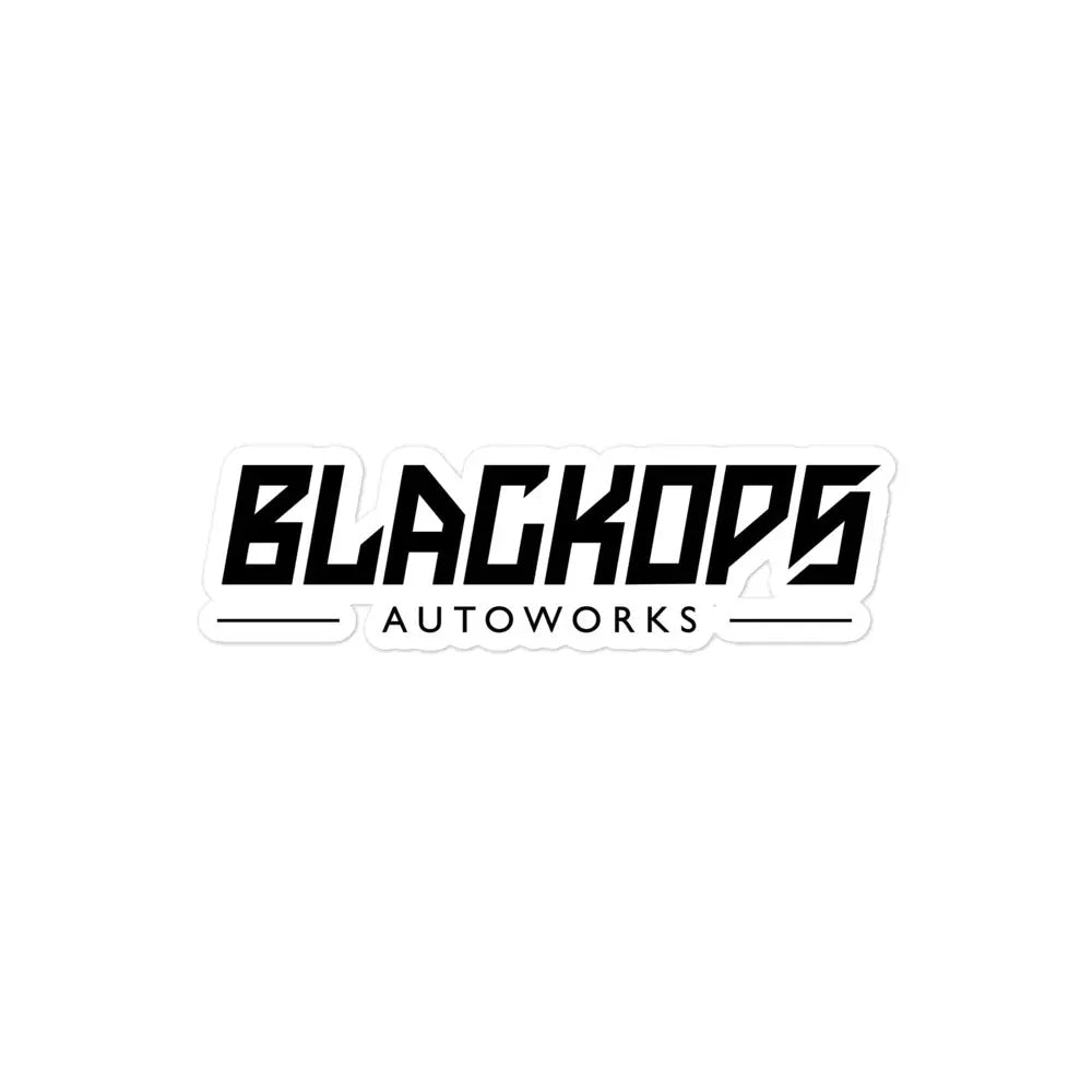 Black Ops Bubble-free stickers - Black Ops Auto Works