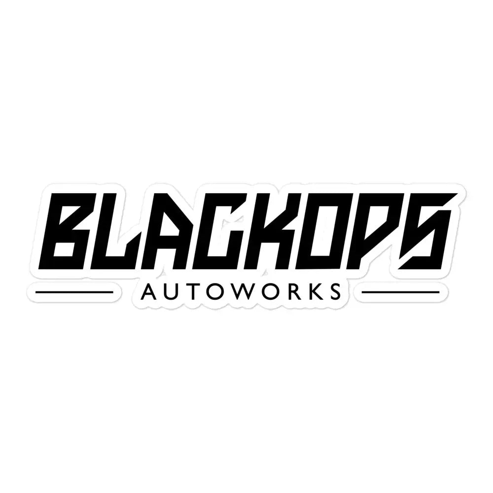 Black Ops Bubble-free stickers - Black Ops Auto Works