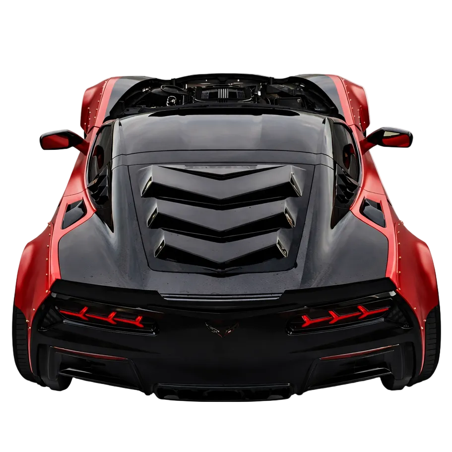 Corvette Stingray quarter window louvers