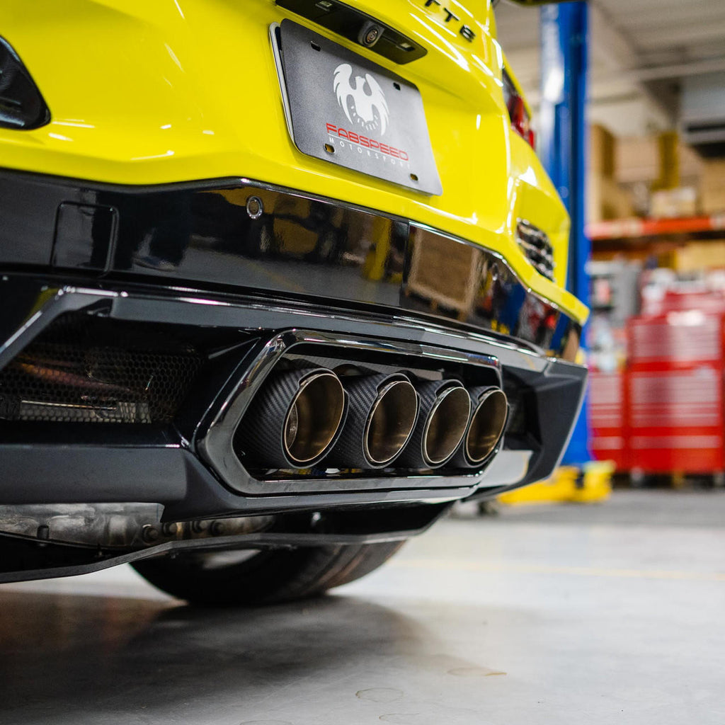 Carbon Fiber Tip Option - Fabspeed Chevrolet Corvette C8 Z06 Supersport X-Pipe Cat-Back Exhaust System (2023+)