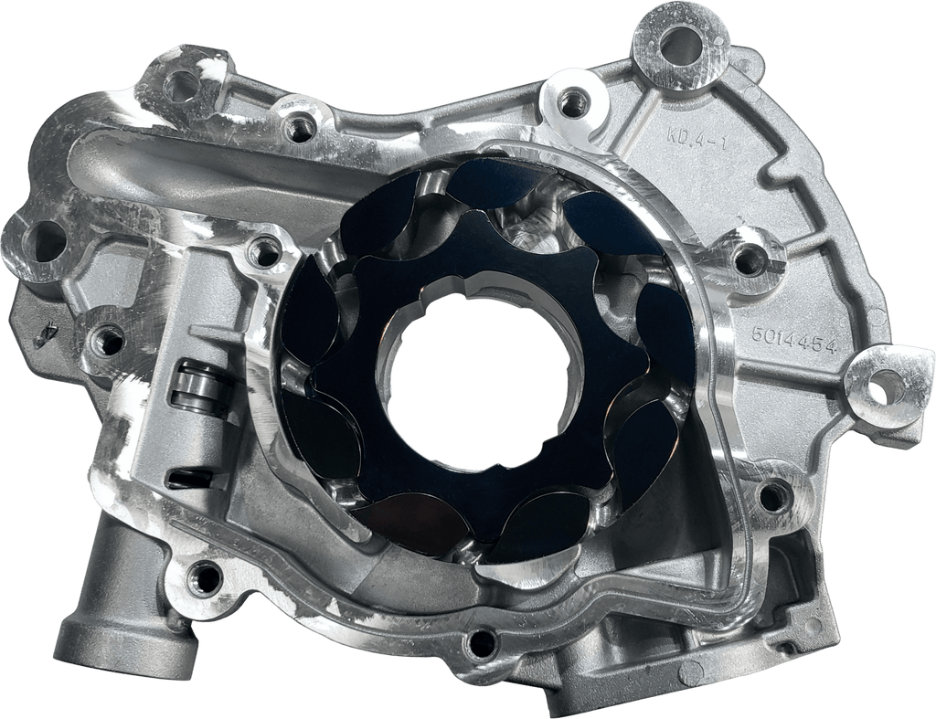 Ford Coyote V8 Pump Assembly – Billet Gear Vane Ported MartenWear Treated Billet Steel Back Plate