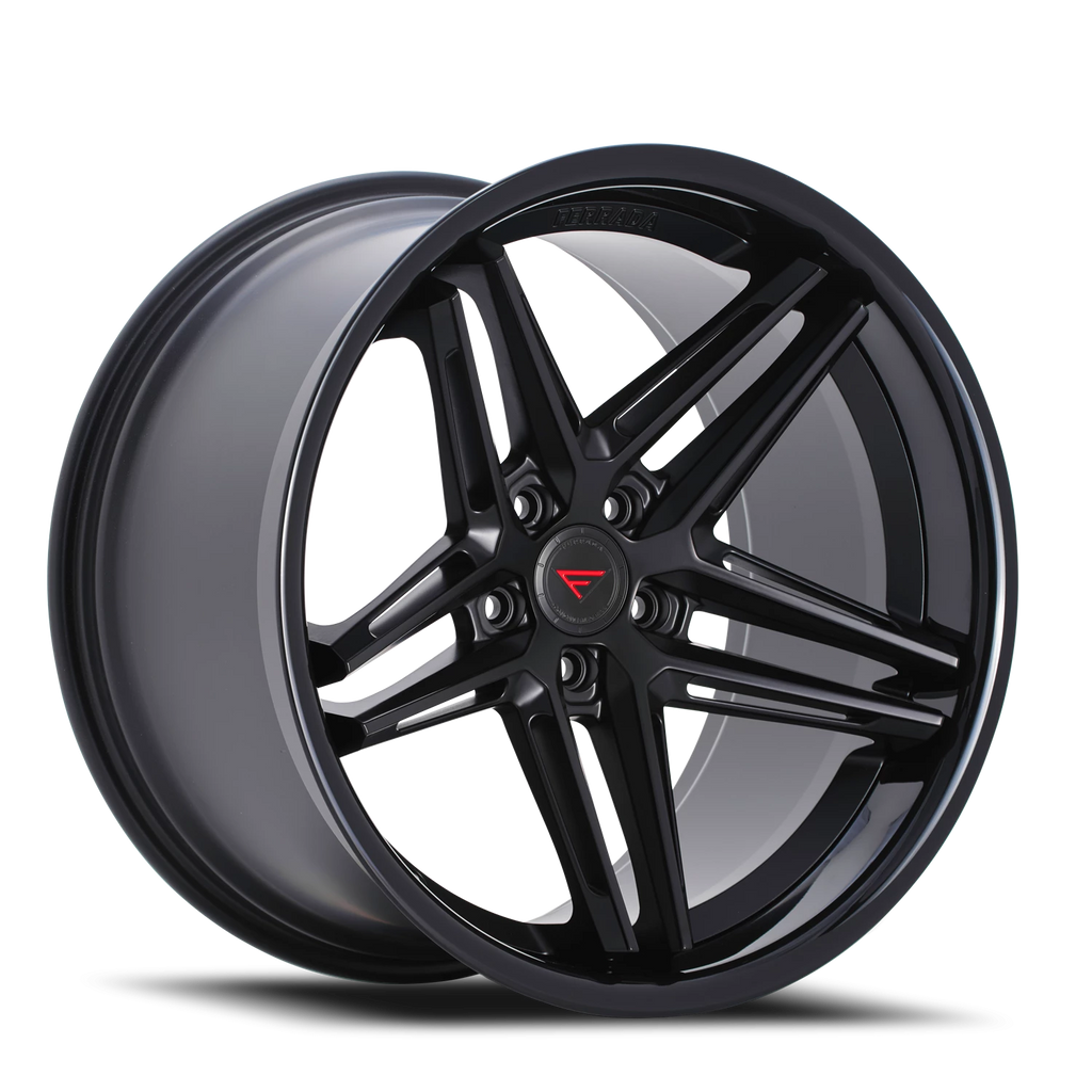 Ferrada Wheels Ferrada CM1 MB 20x11.5 +30 5x120mm 74.1mm Matte Black Gloss Black Lip