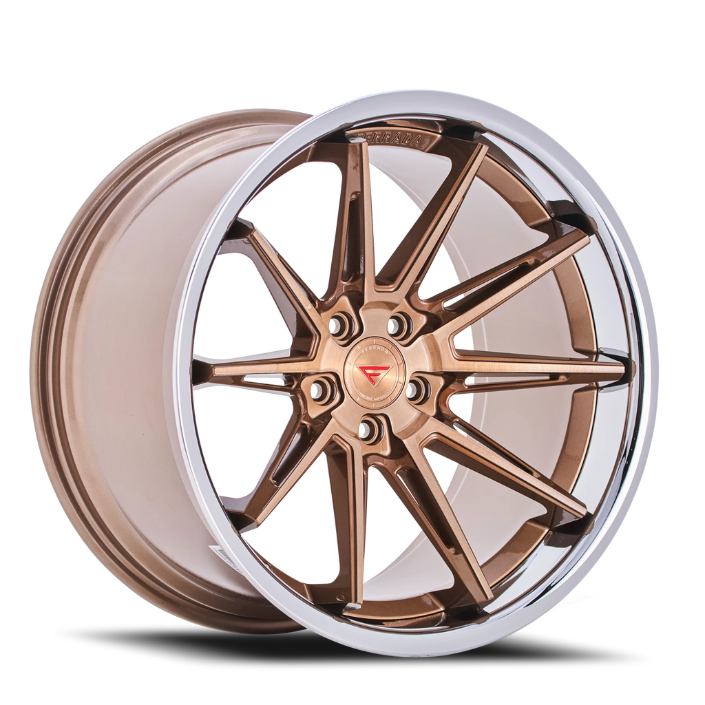 Ferrada Wheels Ferrada CM2 BCP 20x10.5 +25 5x114mm 73.1mm Brushed Cobre Chrome Lip