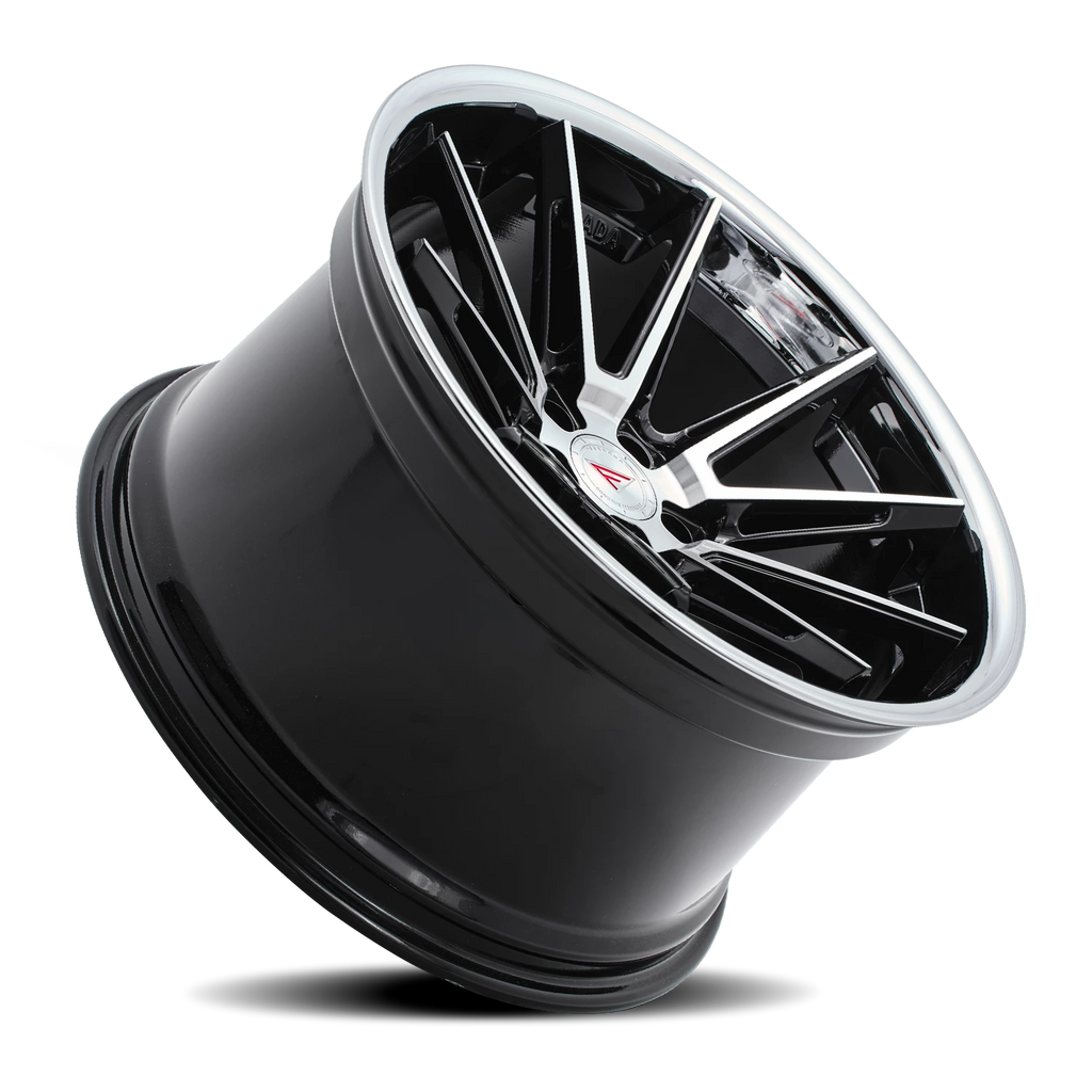 Ferrada Wheels Ferrada CM2 MA 19x8.5 +25 5x112mm 66.56mm Machined Black Chrome Lip