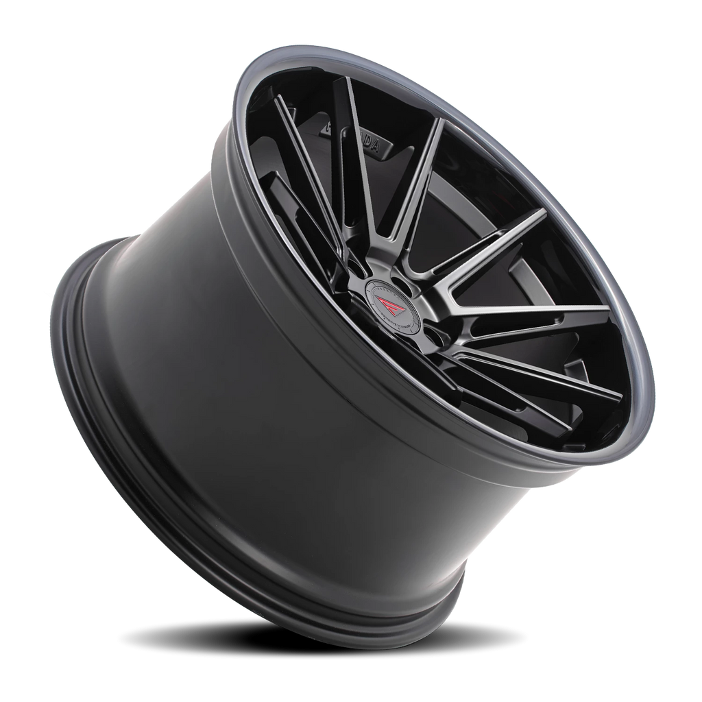 Ferrada Wheels Ferrada CM2 MB 20x11 +50 5x114mm 73.1mm Matte Black Gloss Black Lip