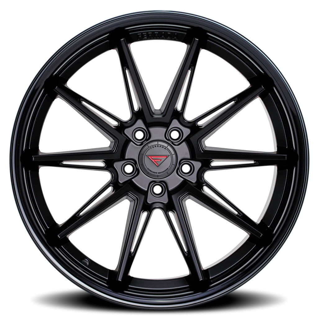 Ferrada Wheels Ferrada CM2 MB 20x11 +50 5x114mm 73.1mm Matte Black Gloss Black Lip
