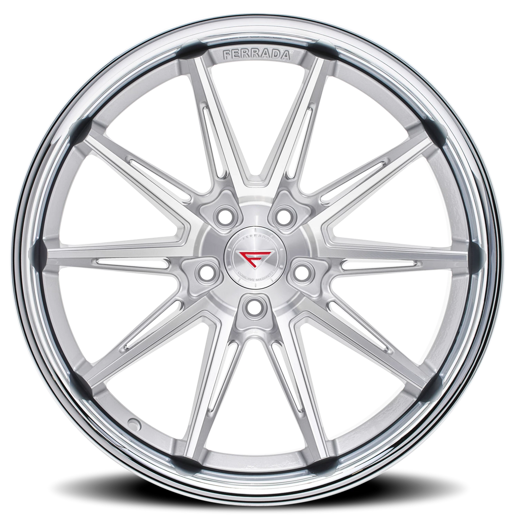Ferrada Wheels Ferrada CM2 MS 20x11.5 +30 5x112mm 66.56mm Machined Silver Chrome Lip