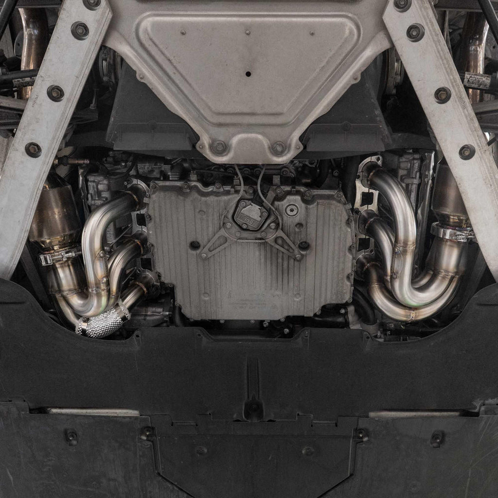 Fabspeed Porsche 997.2 Carrera RENNKRAFT™ Modular Headers with HJS Catalytic Converters (2009-2011)