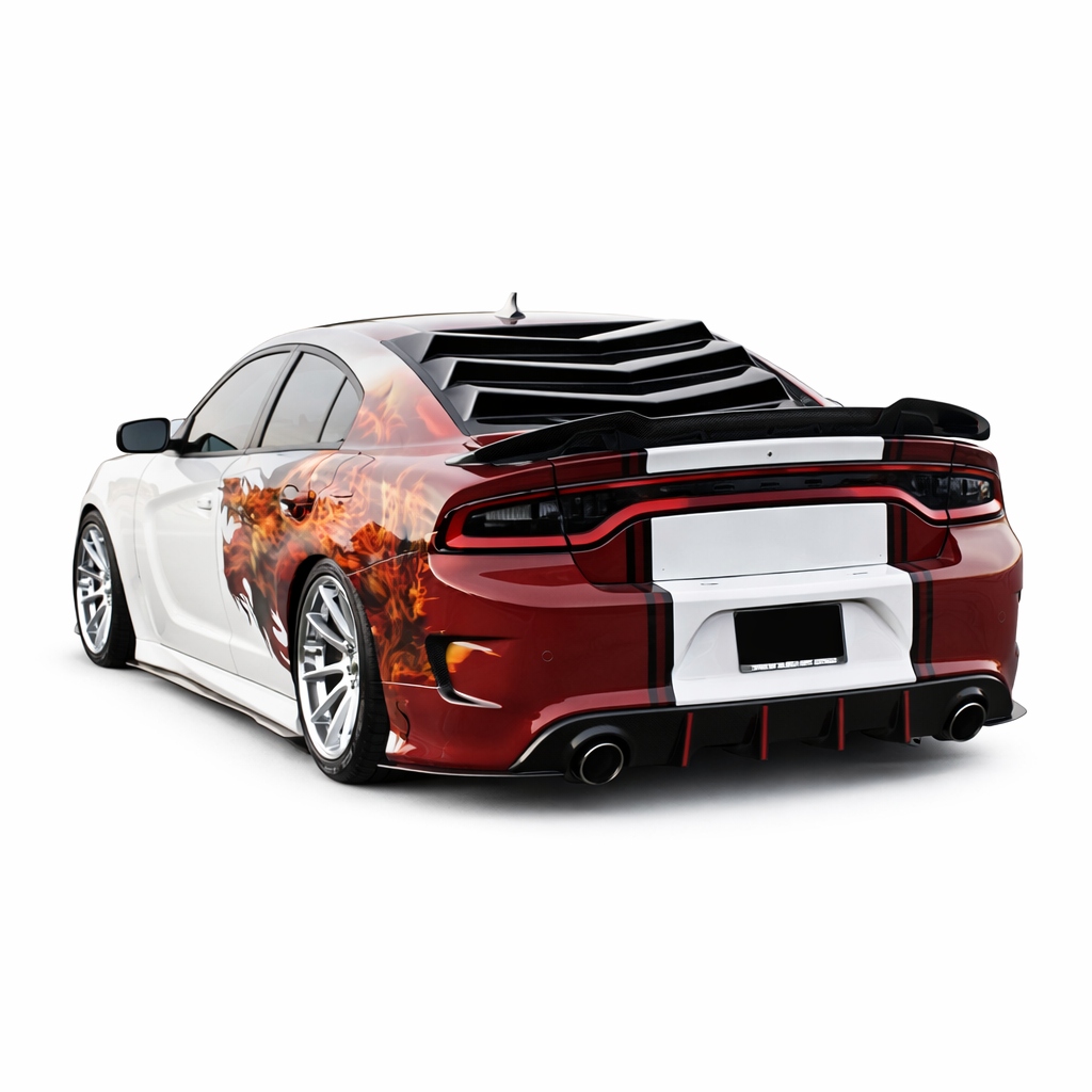 GlassSkinz 2011-2023 Dodge Charger Louver Bakkdraft