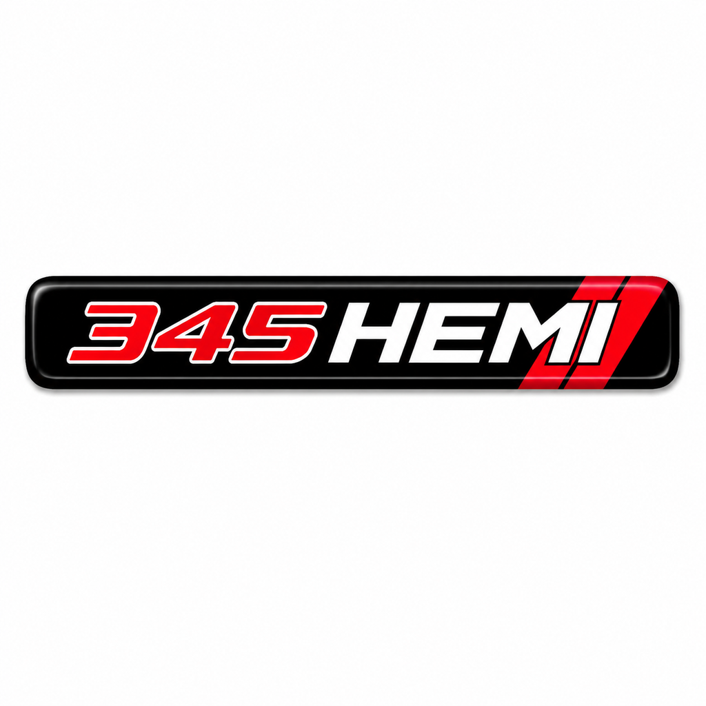 RBD345HDB-2 345 Hemi Dash Badge Dodge Charger 2006-2022