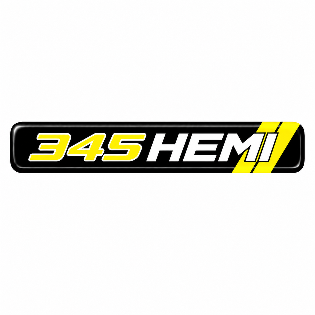 RBD345HDB-2 345 Hemi Dash Badge Dodge Charger 2006-2022
