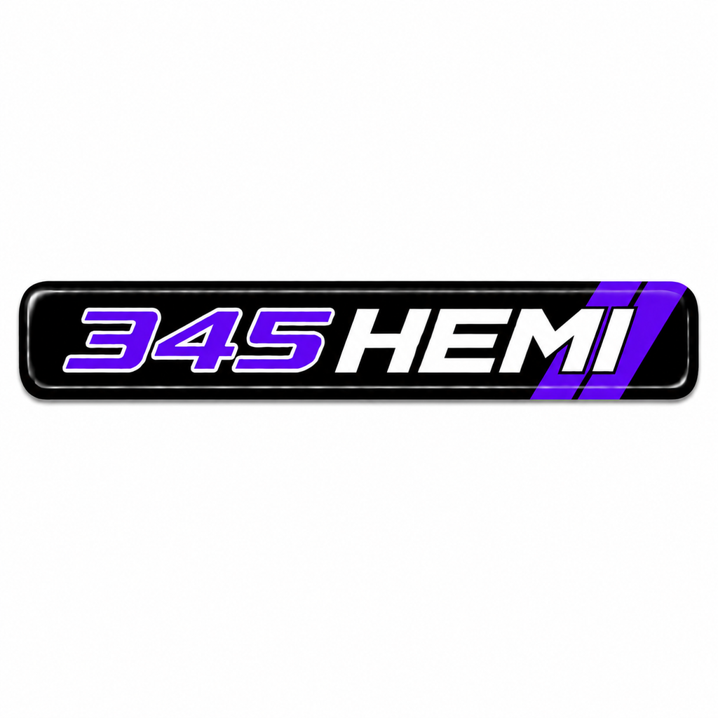 RBD345HDB-2 345 Hemi Dash Badge Dodge Charger 2006-2022