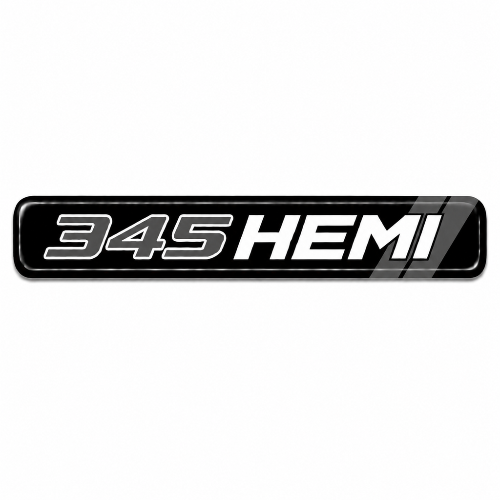 RBD345HDB-2 345 Hemi Dash Badge Dodge Charger 2006-2022