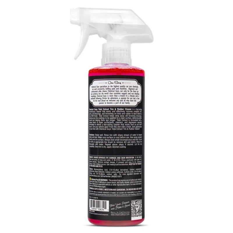 Chemical Guys Total Extract Tire Rubber Cleaner 16oz