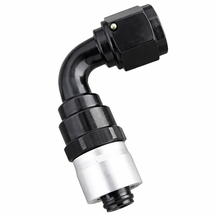 Fragola 3109010 -10AN 90 degree crimp hose end full view