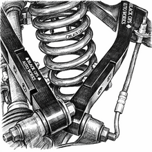 Load image into Gallery viewer, Close-up of Black Ops billet control arm adjustment tabs for Dodge Durango
