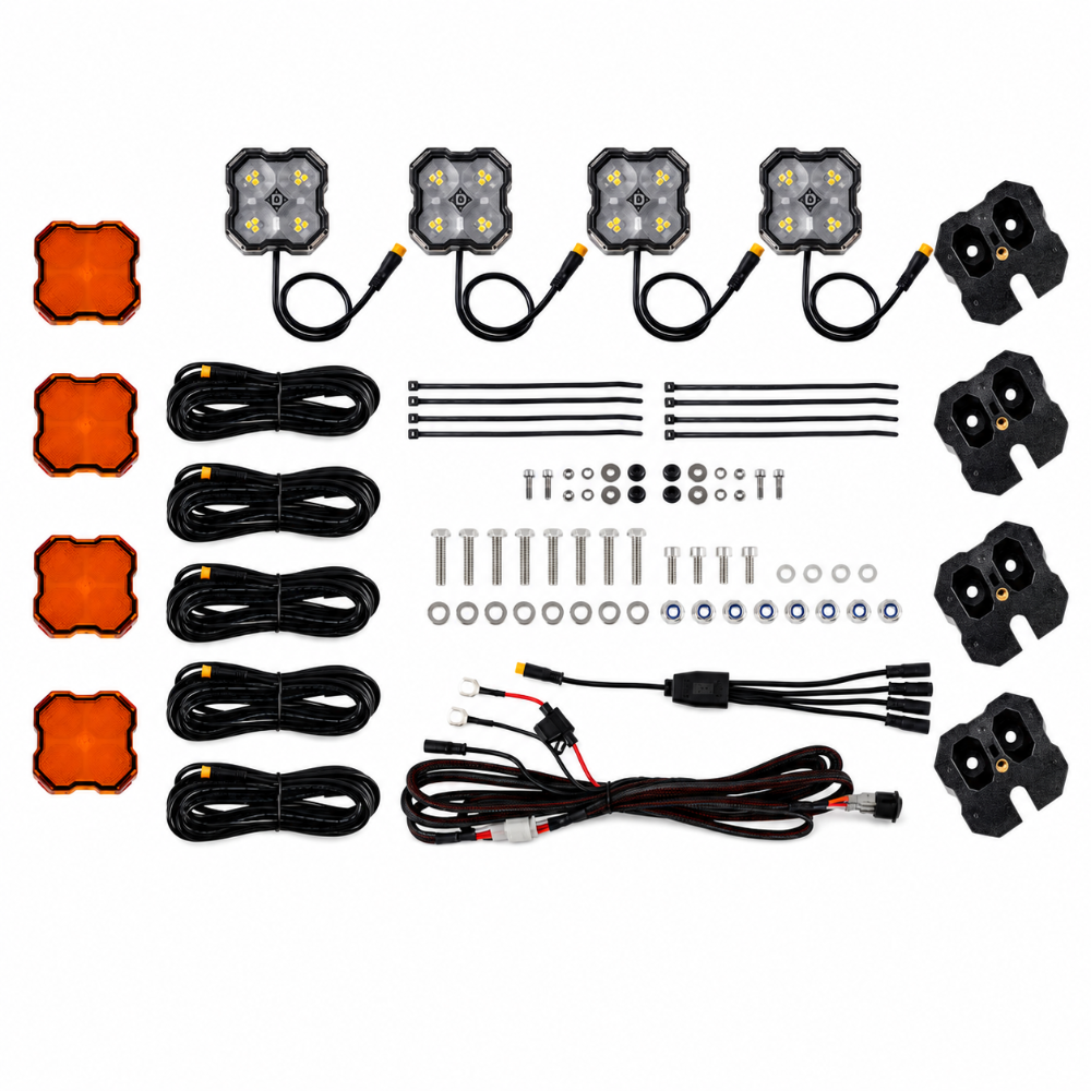 DD8910 Diode Dynamics Roof Rack Scene Light Red/White Kit