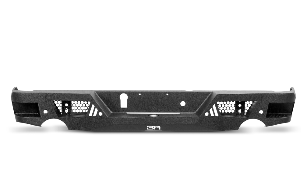 -Body Armor 4x4 09-17 Dodge Ram 1500 Eco Series Rear Bumper Fits Dual Rear Exhaust Only-Bumpers - Steel-Body Armor 4x4
