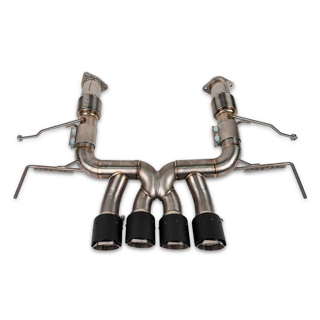 -Fabspeed Chevrolet Corvette C8 Z06 Titanium Supersport X-Pipe Cat-Back Exhaust System (2023+)-Fabspeed Motorsport