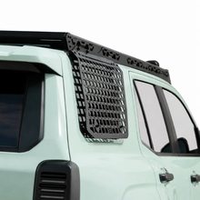 Load image into Gallery viewer, Studio product shot of the DV8 Offroad passenger-side exterior window molle panel for the 6th Gen Toyota 4Runner.