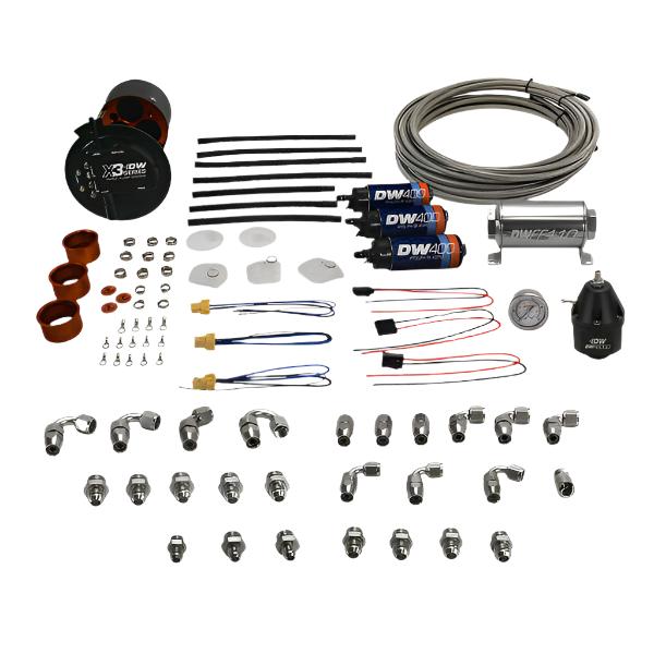 DWK9-401-604-7033-DeatschWerks 2015+ Ford F150 Coyote X3 Series Fuel Pump Module W/ Triple DW400 Fuel Pumps & Plumbing-Fuel Pumps-DeatschWerks