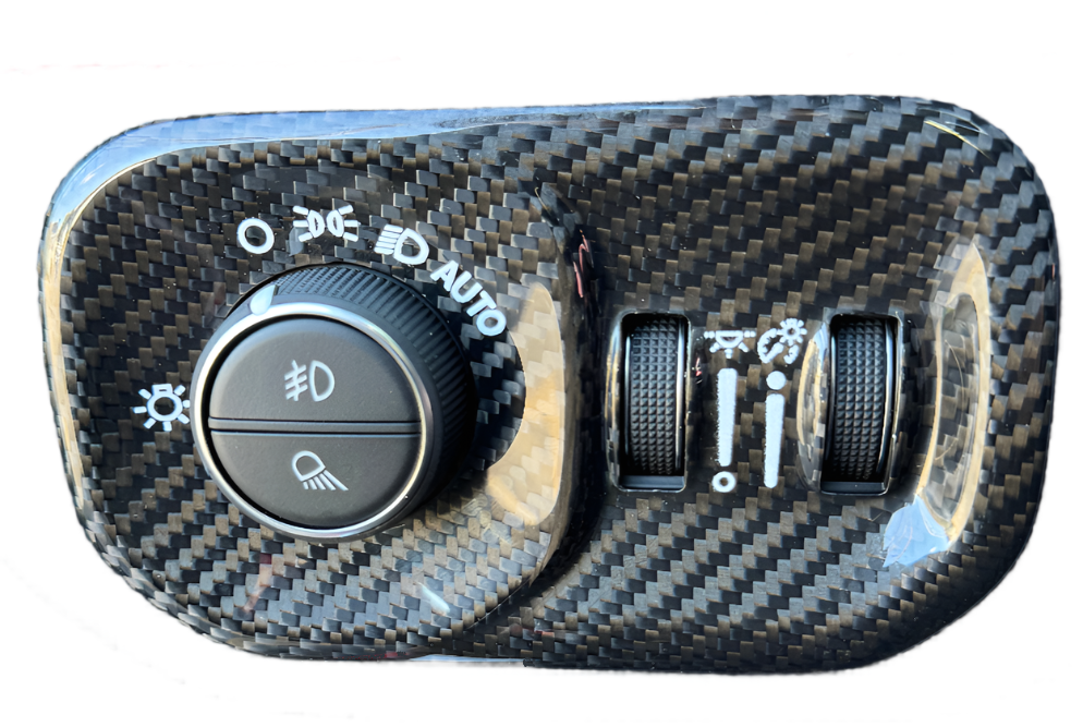 TRX / RHO carbon fiber headlight control bezel 2021-2024